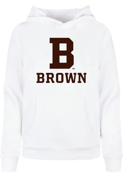 Urban Classics Ladies Brown University - B Initial Basic Hoody white