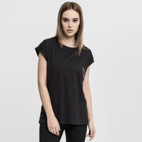 T-Shirt Urban Classics Ladies Extended Shoulder Tee black