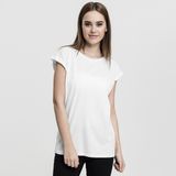 Damen T-Shirt Urban Classics Ladies Extended Shoulder Tee white