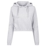 Sweatshirt Urban Classics Ladies Interlock Short Hoody grey