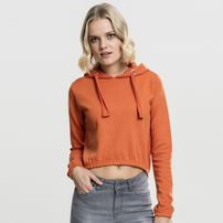 Sweatshirt Urban Classics Ladies Interlock Short Hoody rustorange