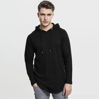 Herren Sweatshirt Urban Classics Long Shaped Terry Hoody black