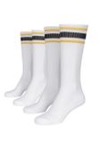 Urban Classics Long Stripe Socks 2-Pack wht/chromeyellow/blk