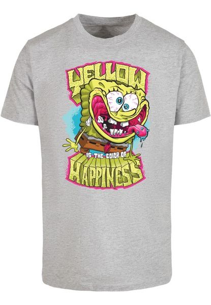 Urban Classics SpongeBob SquarePants - Happiness T-Shirt heather grey