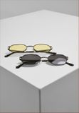 Urban Classics Sunglasses San Sebastian 2-Pack black+black/yellow