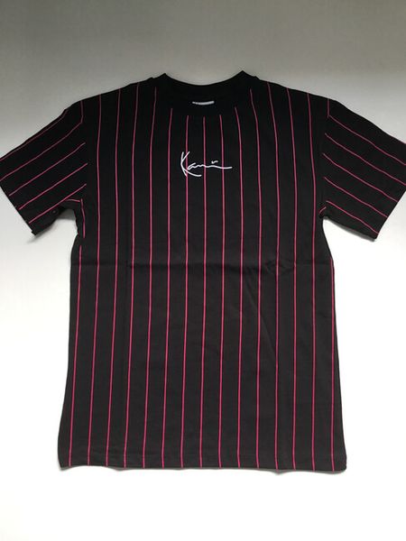 WMNS T-shirt Karl Kani Small Signature Essential Pinstripe Os Tee black